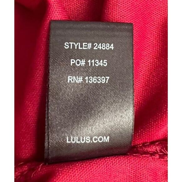 Lulus Everly Wine Red Lace Maxi Dress Size M Romantic Prom Formal Bridesmaid NWT - Picture 13 of 13